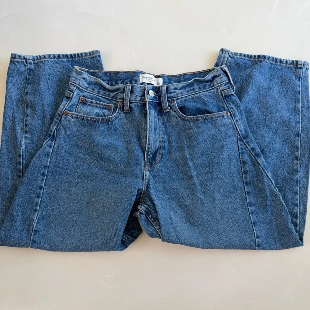 Abercrombie Barrel Mid Rise Jeans 27 - Picture 2 of 5